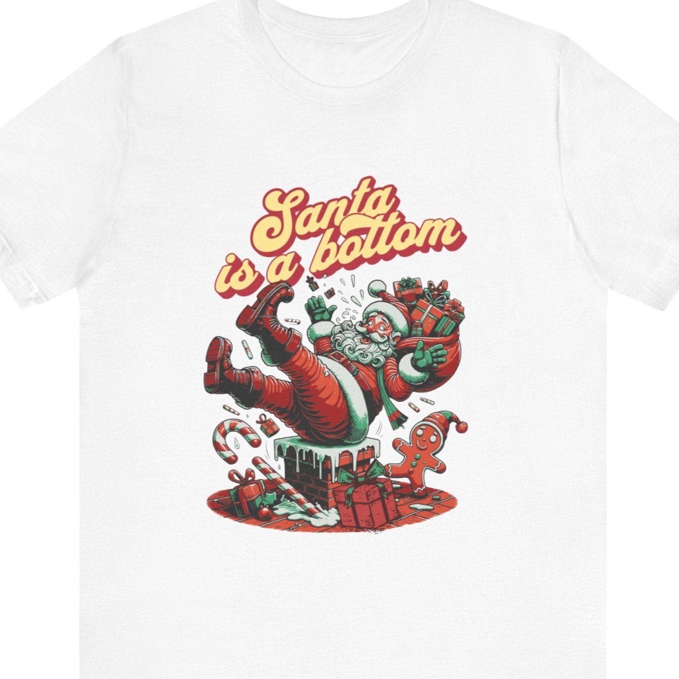 Santa is a bottom | Funny Gay Christmas tee - Queer Energy