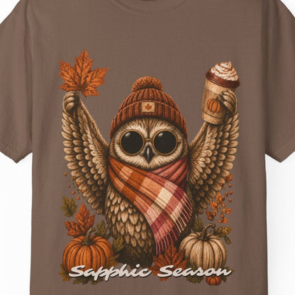 Sapphic Season | Sapphic Fall Tee Designed by Queer Energy - Queer Energy