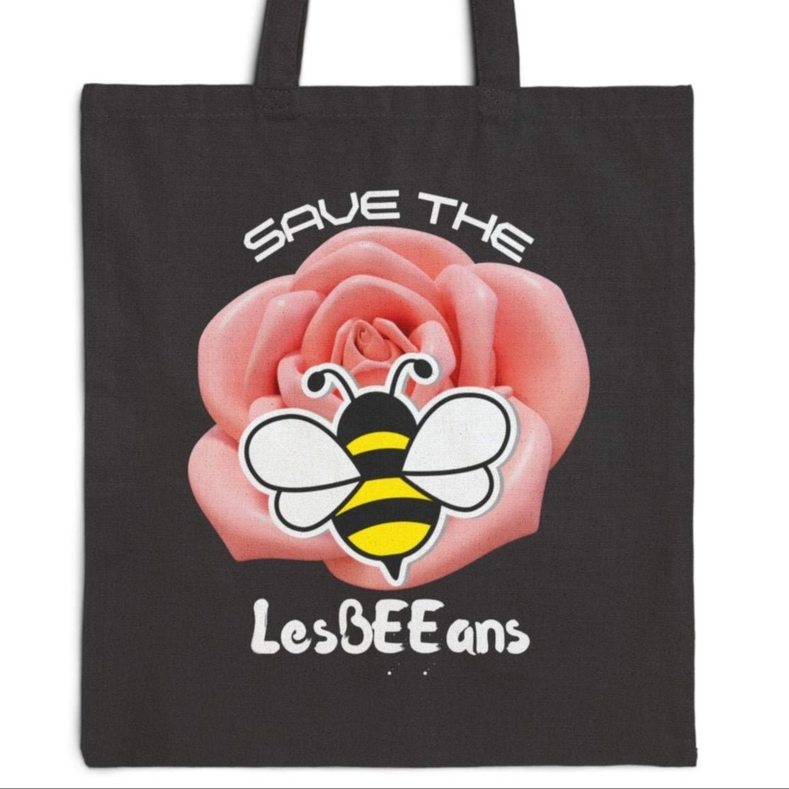 Save the LesBEEians | Funny Lesbian Tote - Queer Energy