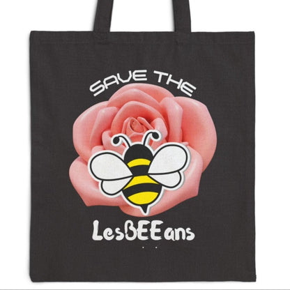 Save the LesBEEians | Funny Lesbian Tote - Queer Energy
