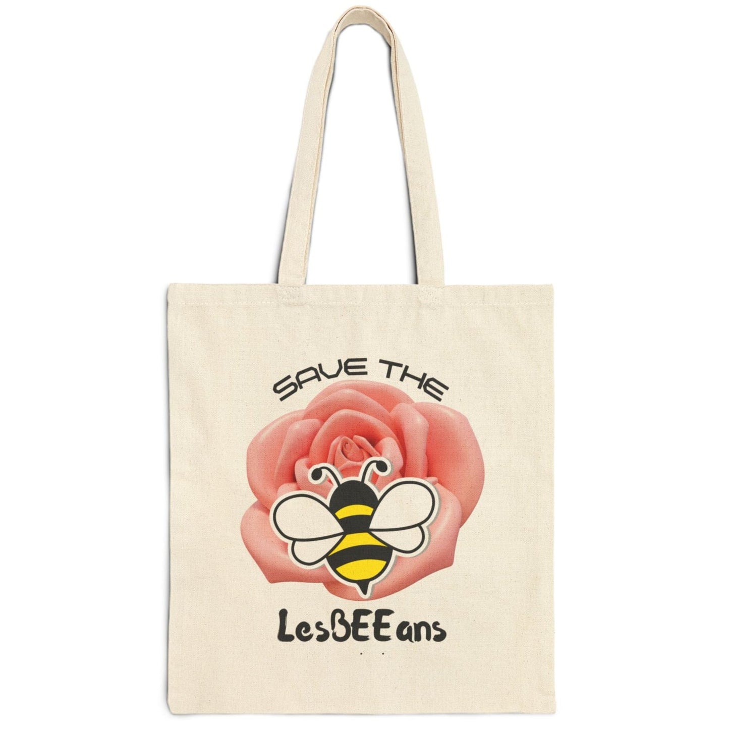 Save the LesBEEians | Funny Lesbian Tote - Queer Energy