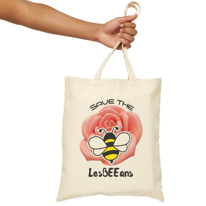 Save the LesBEEians | Funny Lesbian Tote - Queer Energy