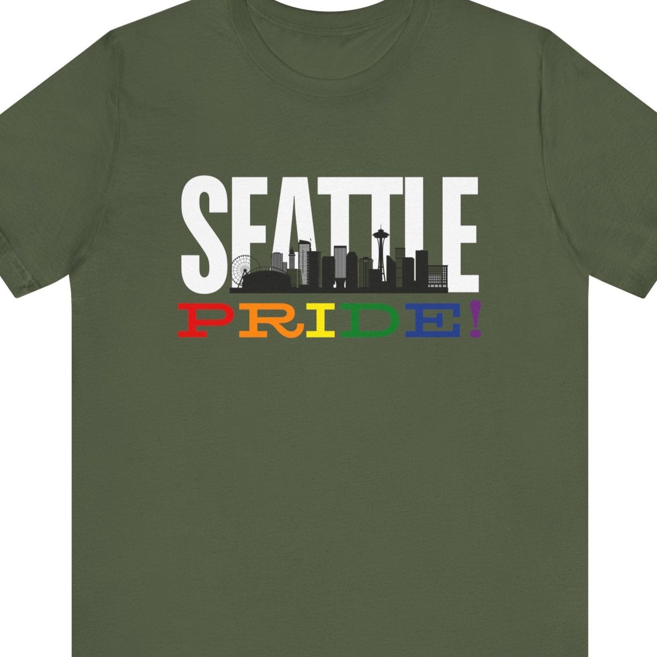 SEATTLE PRIDE Gay Pride Tee | Regional Pride Collection - Queer Energy