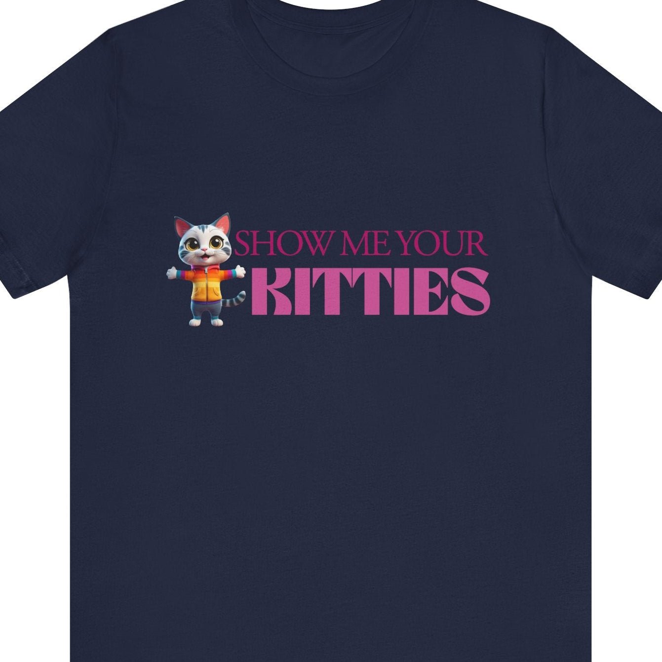 SHOW ME YOUR KITTIES | Cute Lesbian Cat Graphic Tee - Queer Energy