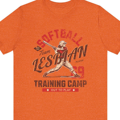 Softball Lesbian Training Camp | Funny Lesbian Tee by Queer Energy - Queer Energy