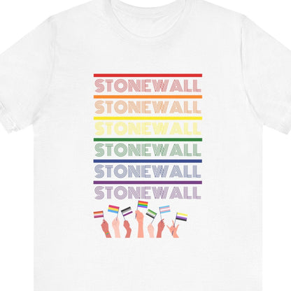 STONEWALL 1969 | LGBTQ History Tee with Diverse Pride Flags - Queer Energy
