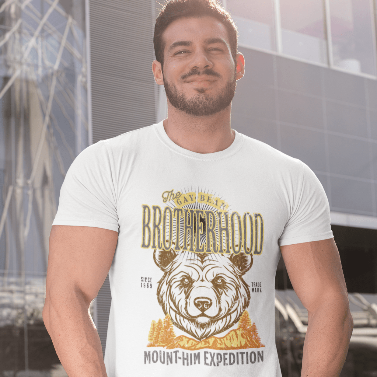 THE GAY BEAR BROTHERHOOD - MOUNT - HIM EXPEDITION | Funny Gay Bear Brotherhood Tee - Queer Energy