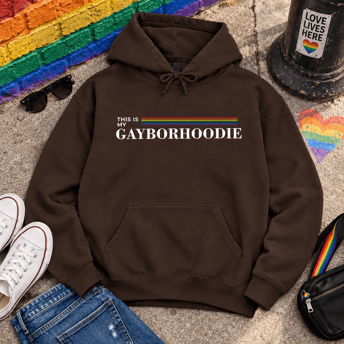 This Is My Gayborhoodie | Hoodie Designed by Queer Energy - Queer Energy