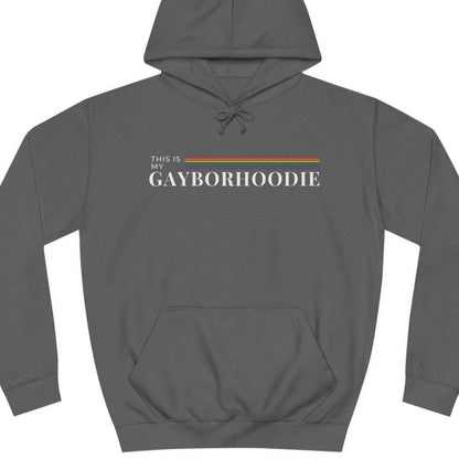 This is my GAYBORHOODIE | Punny gayborhood hoodie - Queer Energy