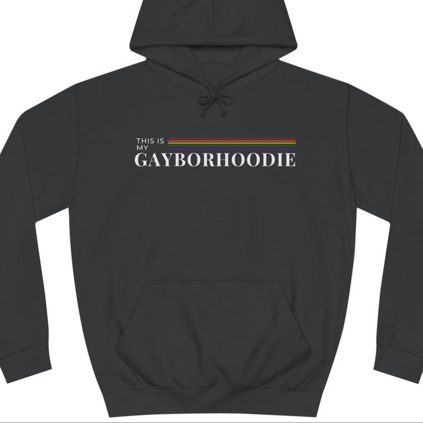 This is my GAYBORHOODIE | Punny gayborhood hoodie - Queer Energy