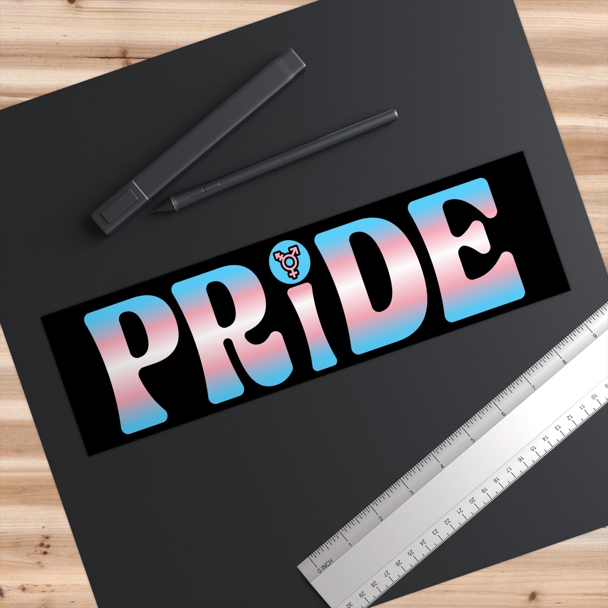 Trans Pride | Bumper Sticker Designed by Queer Energy - Queer Energy