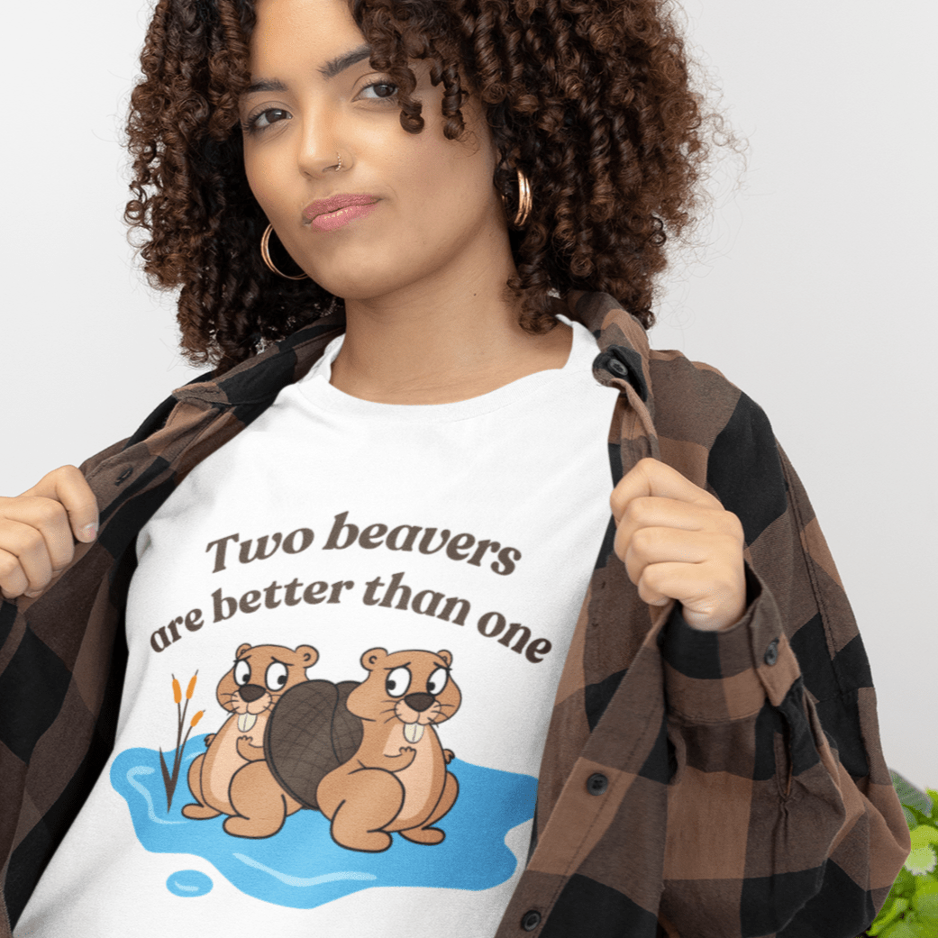 Two beavers are better than one | Funny Lesbian tee - Queer Energy