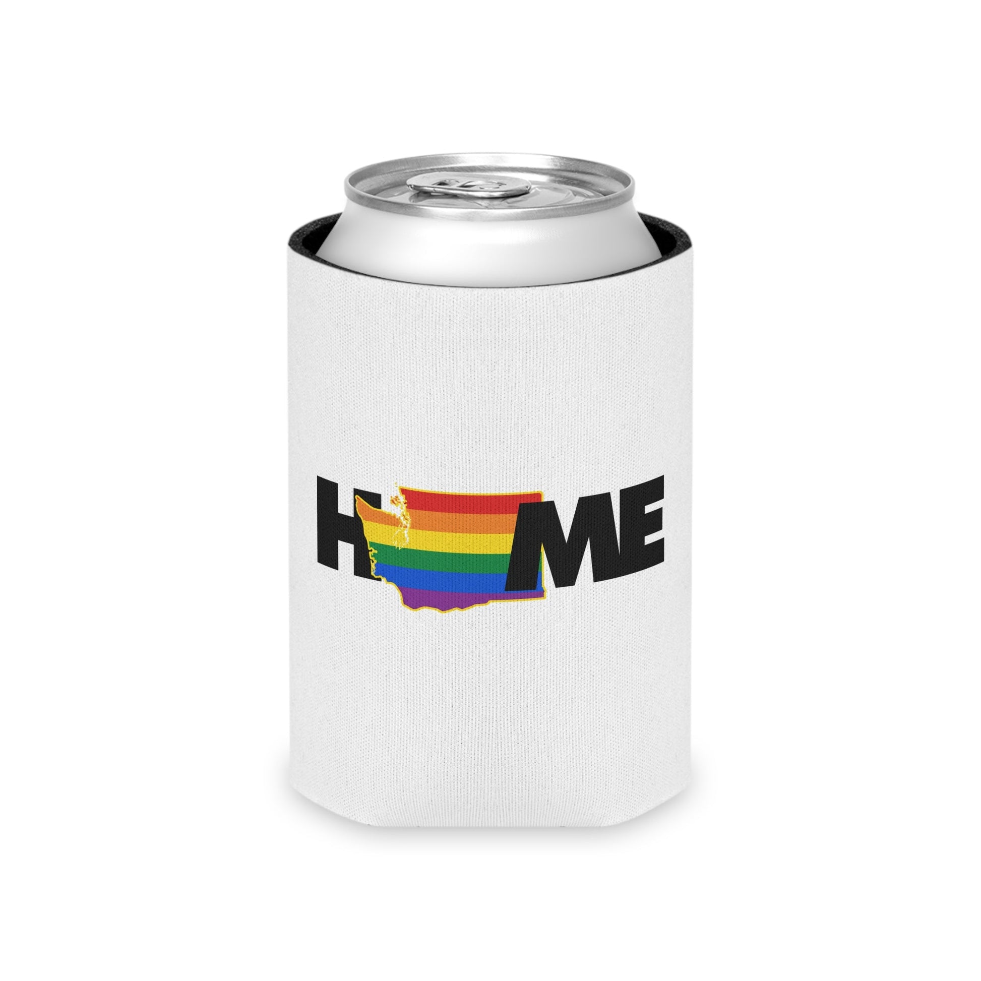 Washington Home LGBTQ+ Pride Koozie | Designed by Queer Energy - Queer Energy