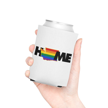 Washington Home LGBTQ+ Pride Koozie | Designed by Queer Energy - Queer Energy