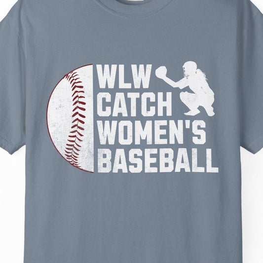 WLW Catch Women's Baseball | Lesbian Pride Tee Designed by Queer Energy - Queer Energy