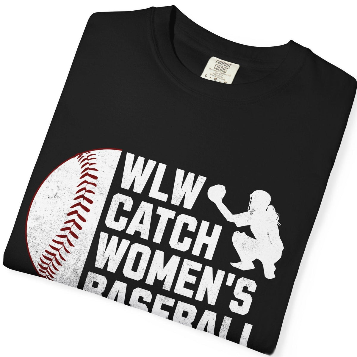 WLW Catch Women's Baseball | Lesbian Pride Tee Designed by Queer Energy - Queer Energy