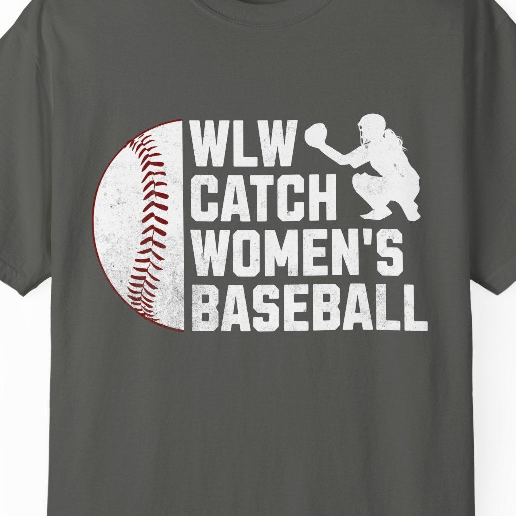 WLW Catch Women's Baseball | Lesbian Pride Tee Designed by Queer Energy - Queer Energy