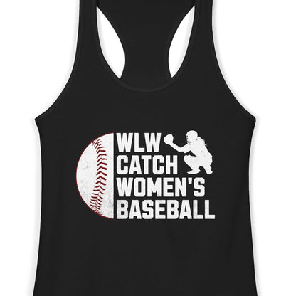 WLW Catch Women's Baseball | Women's Racerback Tank Designed by Queer Energy - Queer Energy