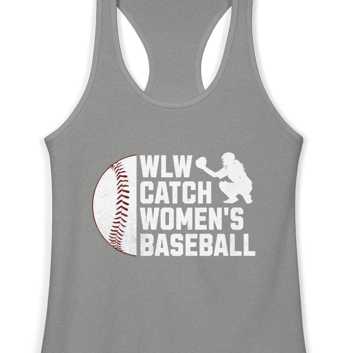 WLW Catch Women's Baseball | Women's Racerback Tank Designed by Queer Energy - Queer Energy