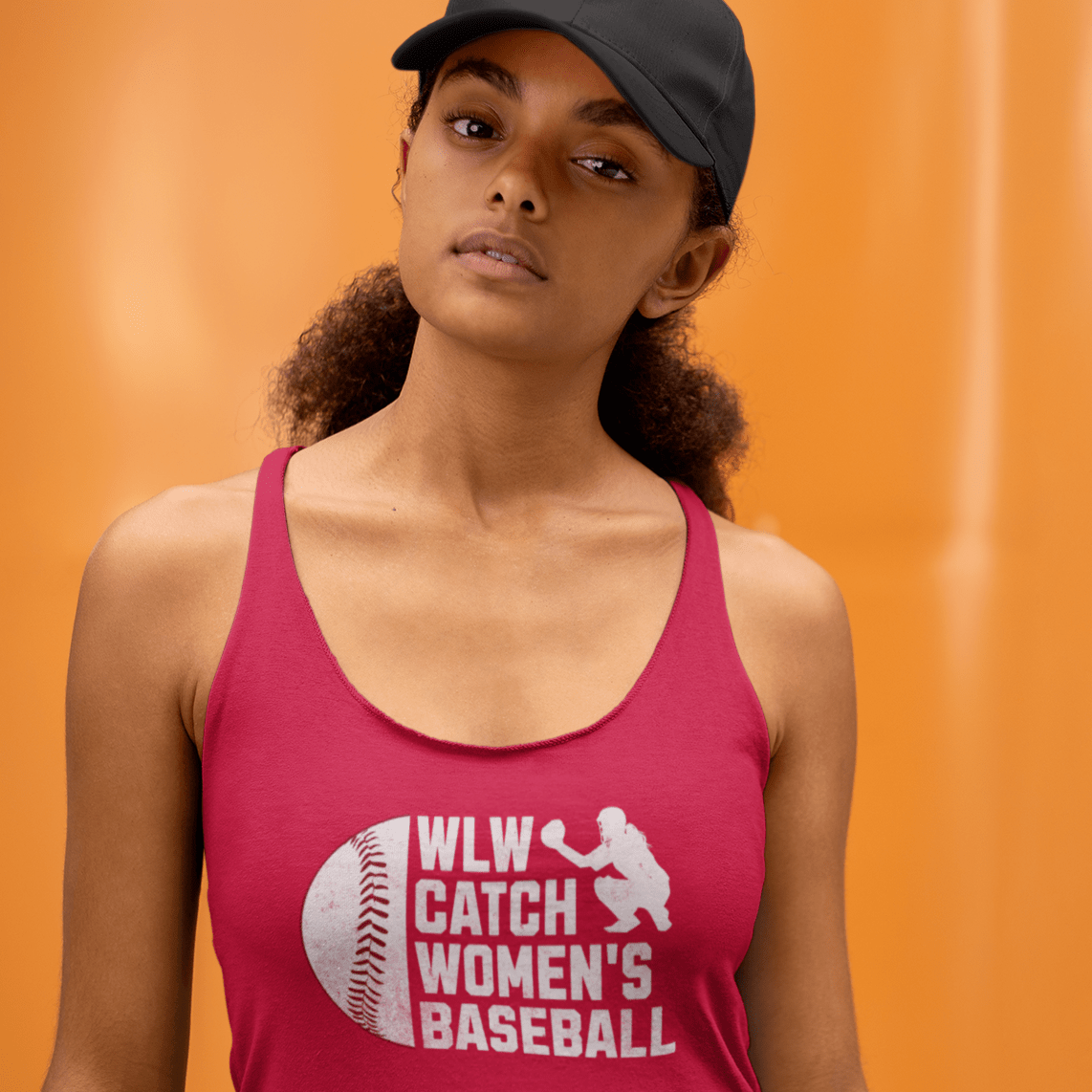 WLW Catch Women's Baseball | Women's Racerback Tank Designed by Queer Energy - Queer Energy