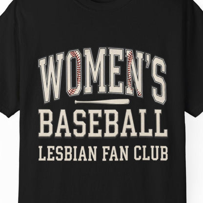 Women's Baseball Lesbian Fan Club | Sapphic Pride Tee Designed by Queer Energy - Queer Energy